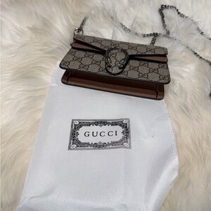 Cute GG print Beige and Brown Crossbody Bag